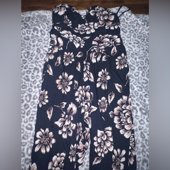 Floral jumpsuit strapless - Picture 3 of 5